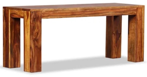 Panca in Legno Massello di Sheesham 110x35x45 cm