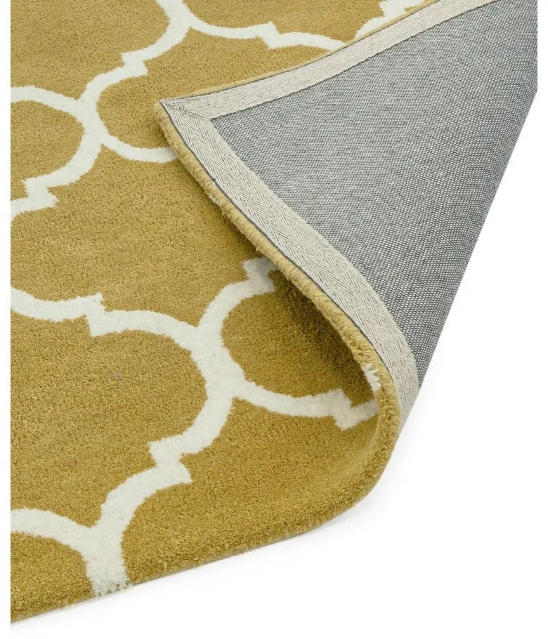Tappeto in lana giallo ocra tessuto a mano 160x230 cm Albany - Asiatic Carpets