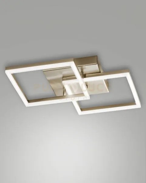 Bard applique oro opaco 2 luci a led 3000k - 39w - 3880 lm dimmerab...