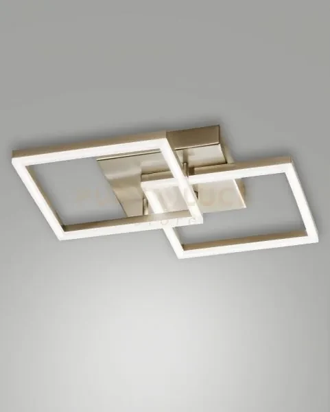 Bard applique oro opaco 2 luci a led 3000k - 39w - 3880 lm dimmerab...