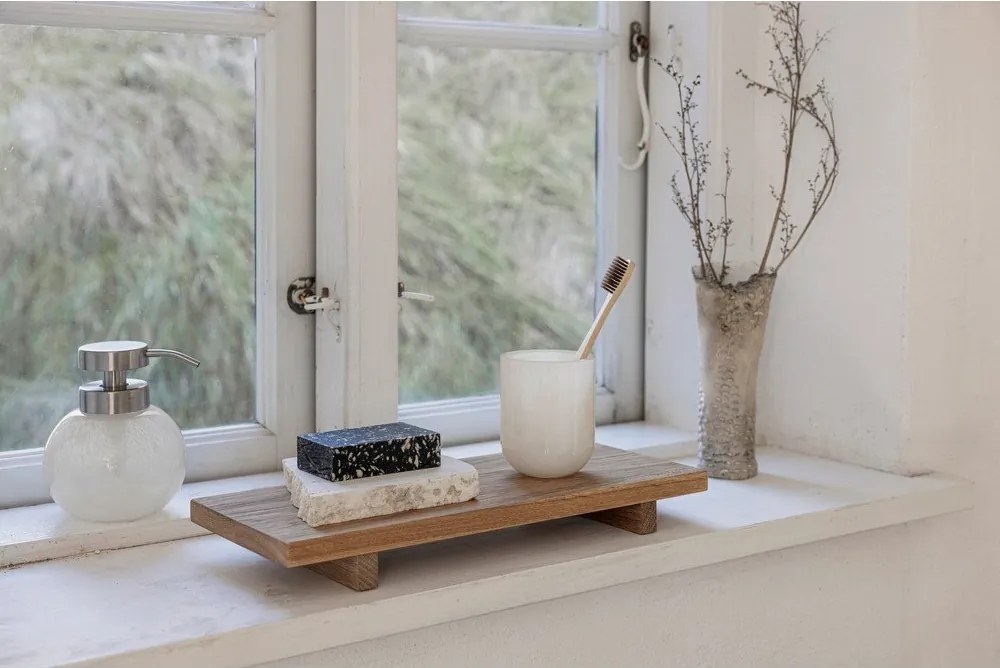 Dispenser per sapone color crema in vetro Opal – Mette Ditmer Denmark