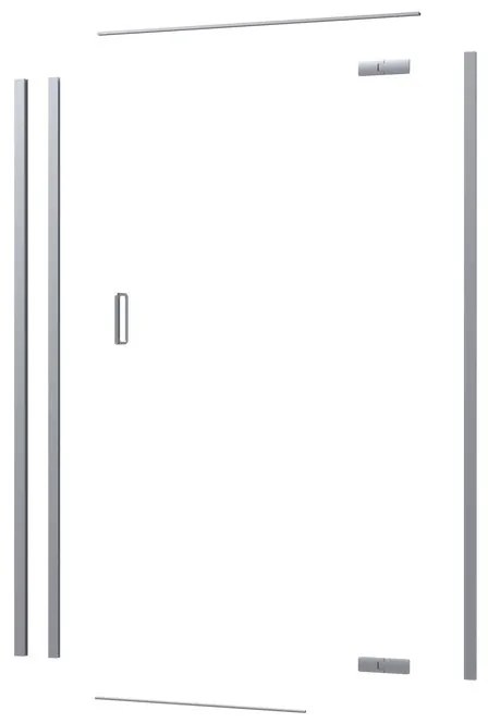 Kit di installazione telaio e ferramenta per cabine doccia ad apertura girevole Neo L 120 x H 200 x P 120 cm spazzolato opaco