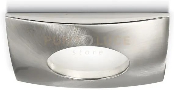 Gfa376- faretto da incasso ip65 nickel spazzolato quadrato 8,4x8,4 ...