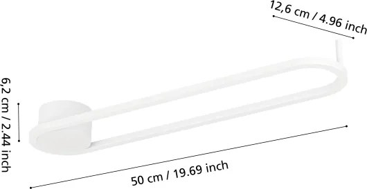 Eglo 902152-LED Plafoniera COLLECORVINO LED/24W/230V 2700/4000/6500K bianca