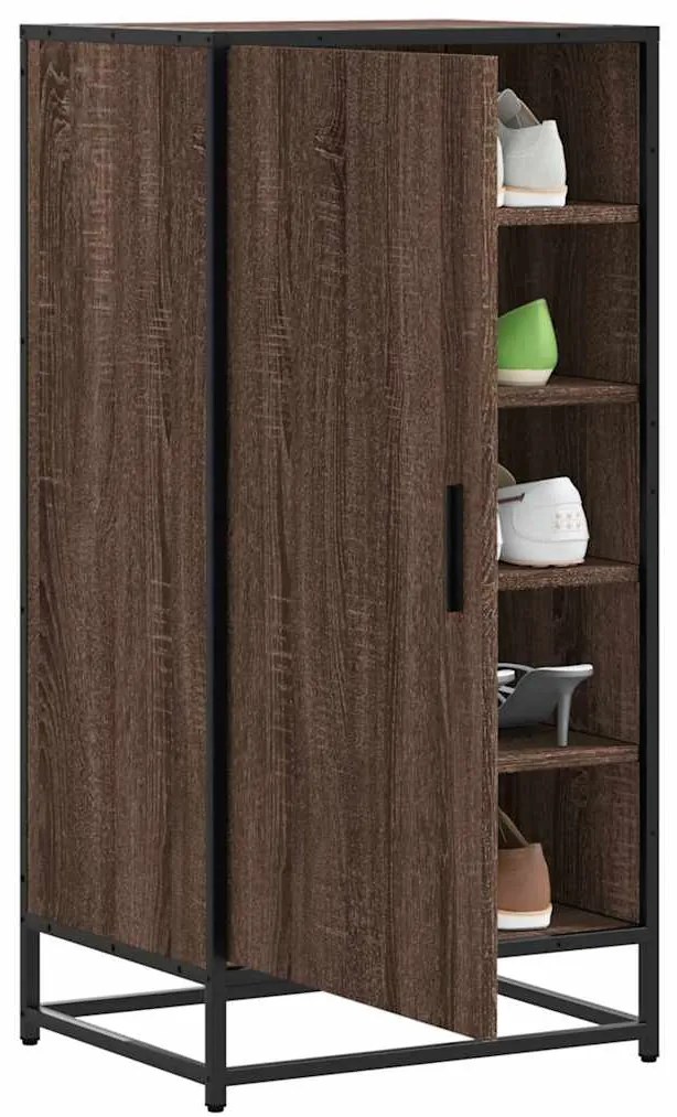 Scarpiera Rovere Marrone 48x38x97,5 Cm İn Legno Multistrato /