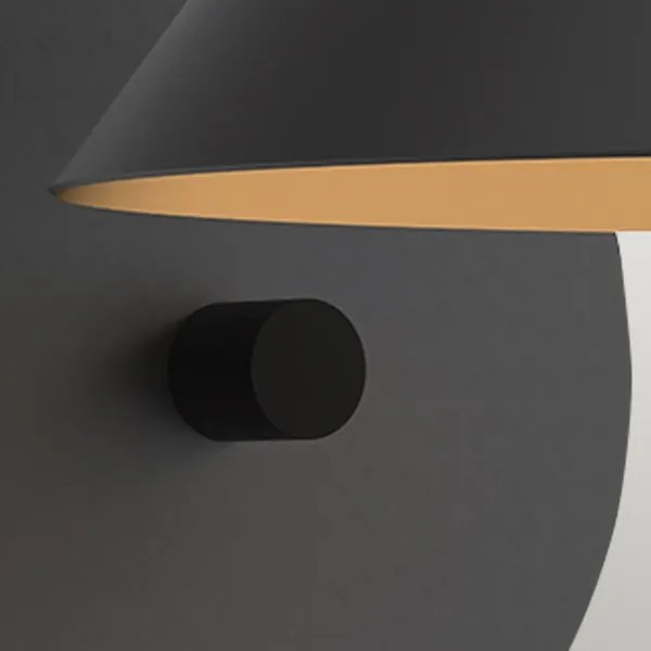 Alora Mood ALM-REMYCK-1WB-BK - Lampada da parete REMYCK 1xE27/60W/230V nera