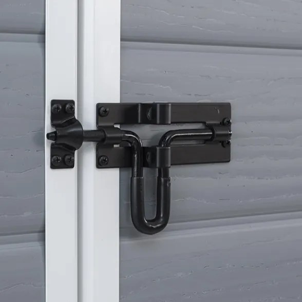 Casetta Da Giardino In Resina 185x152x226H Cm Manor 6x5 Grigio Keter Con Finestra