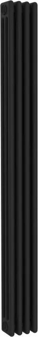 Termosifone in acciaio tubolare 3 colonne 4 elementi interasse 1935 mm ERCOS Comby nero