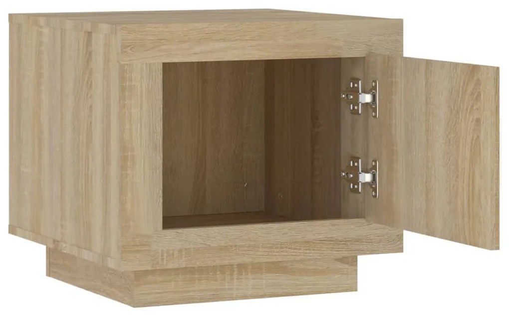 Tavolino da salotto rovere sonoma 51x50x45cm legno multistrato