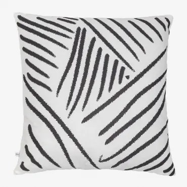 Federa per cuscino quadrata in cotone (60x60 cm) Tinga Style Bianco - Sklum