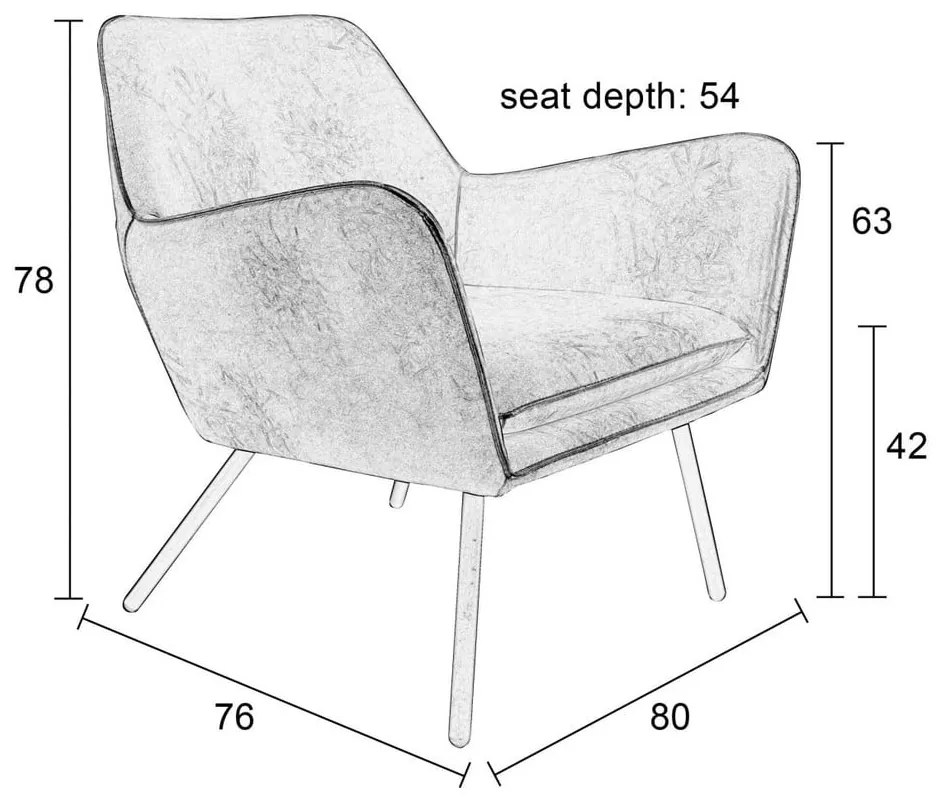 Poltrona marrone Bon - White Label