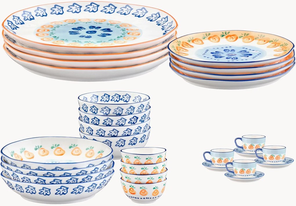 Set di 28 stoviglie Napoli