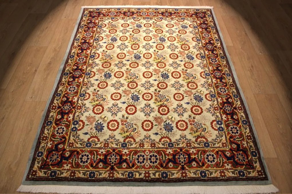 Varamin Tappeto 150 x 210 (Iran) Annodato A Mano