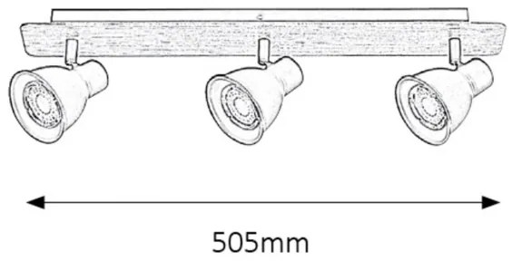 Rabalux 5904 - LED Faretto MAC 3xGU10/35W/230V