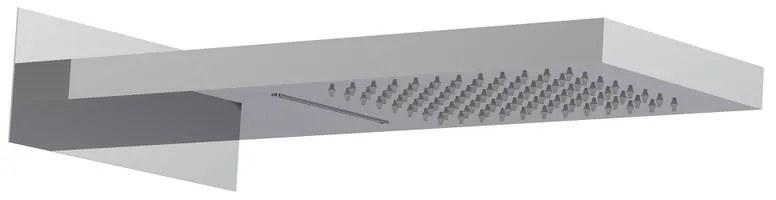 Soffione doccia Arcadia in inox cromato anticalcare 2 getti