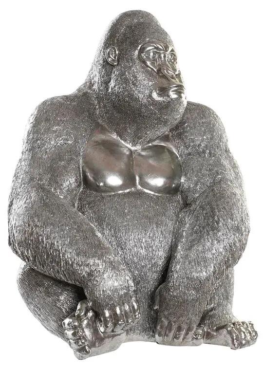 Statua Decorativa DKD Home Decor Argentato Resina Gorilla (46 x 40 x 61 cm)