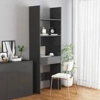 Libreria Grigio Lucido 60x35x180 cm in Truciolato 803433