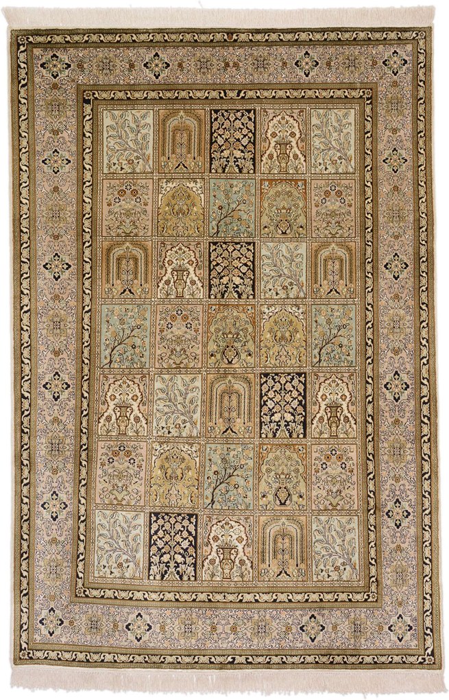 Cashmere Silk Tappeto orientale 150x220 (Indian) Annodato A Mano