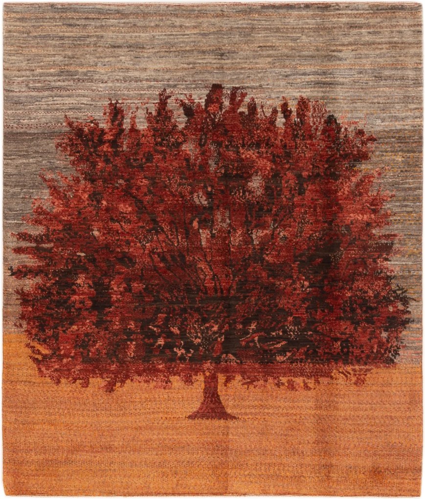 Loribaft Tappeto persiano 150 x 180 Giallo (Iran) Annodato A Mano