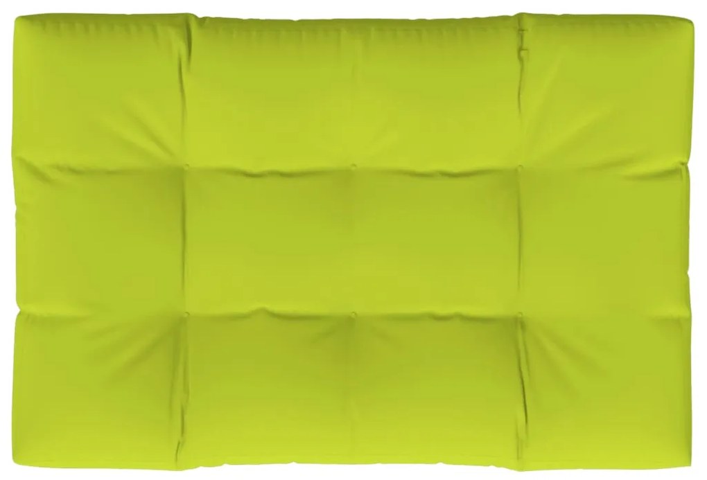 Cuscino per Pallet Verde Brillante 120x80x12 cm in Tessuto