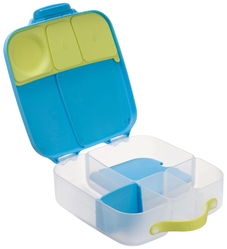 Box porta merenda grande – blu/verde
