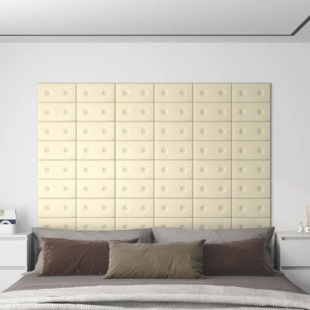 Pannelli Murali 12 Pz Crema 30x15 Cm İn Similpelle 0,54 M² /
