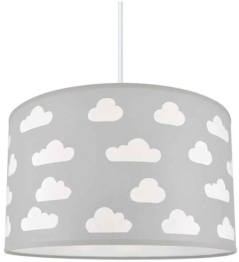 Lampadario per bambini CLOUDS GREY 1xE27/60W/230V