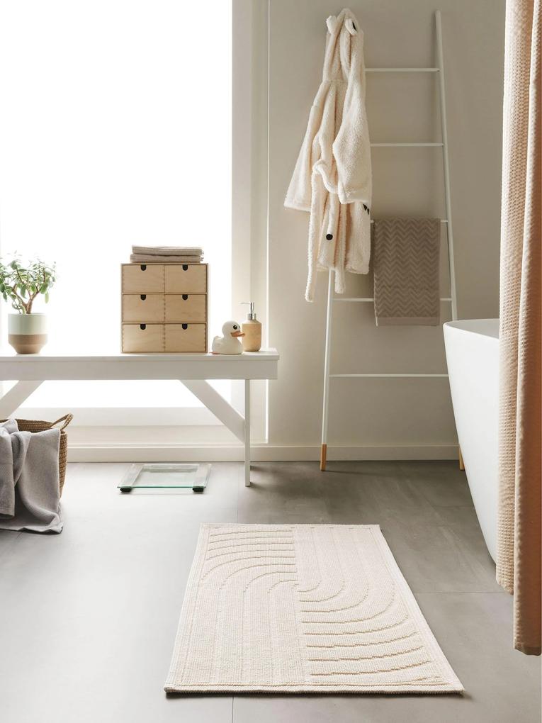 benuta Nest Tappeto da bagno Jojo Crema 50x80 cm - Tappeto design moderno soggiorno