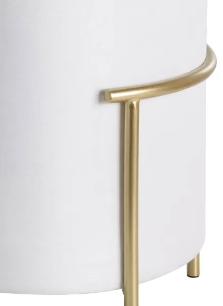 Eglo 424135 - Sgabello MASHIKE 46x41 cm bianco/oro