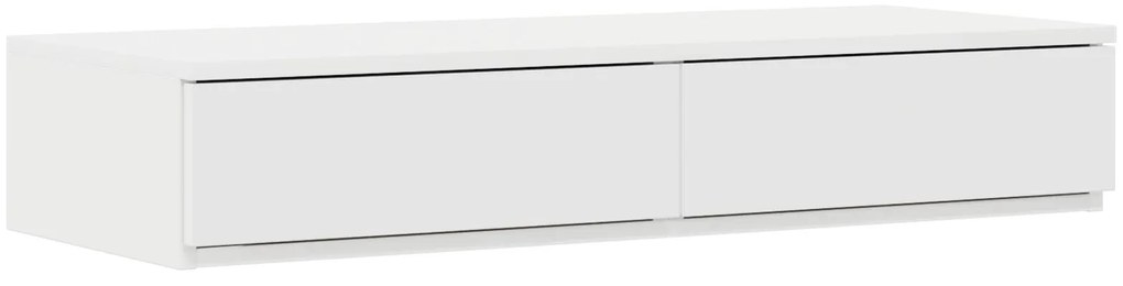 Struttura letto con contenitore bianco legno ingegnerizzato