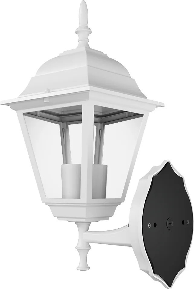 Applique Lanterna da Esterno E27 IP54 Bianca - Serie ALFIERI 1A