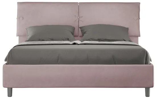 Letto matrimoniale e rete 160x190 in microfibra glicine Sleeper