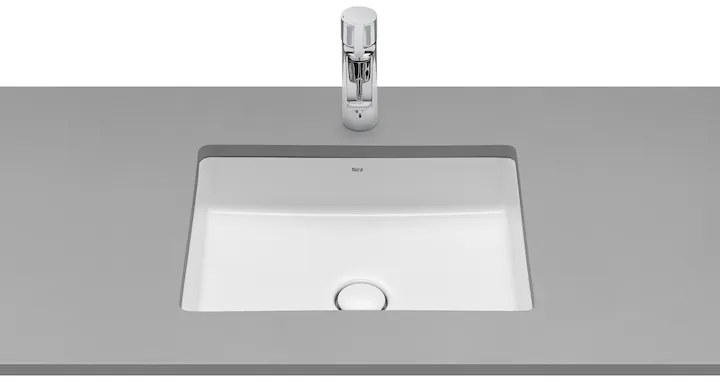 Roca Inspira lavabo 43x32.5 cm rettangolare sottopiano bianco A327536S00
