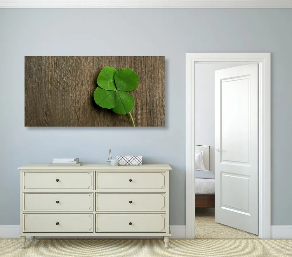 Quadro su tela – Quadrifoglio fortunato