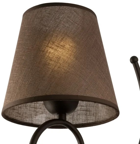 Paralume di ricambio LORENZO E27 diametro 16 cm marrone