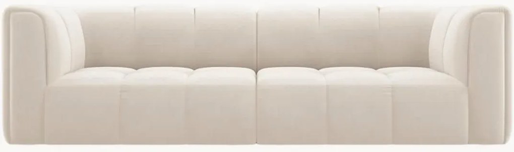 Divano componibile 3 posti in velluto Francesca, larg. 226 cm