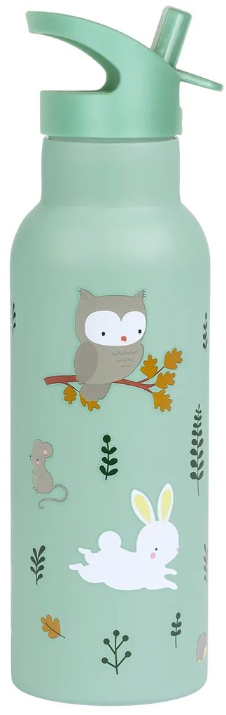 A Little Lovely Company - borraccia in acciaio inox, 500 ml - amici del bosco