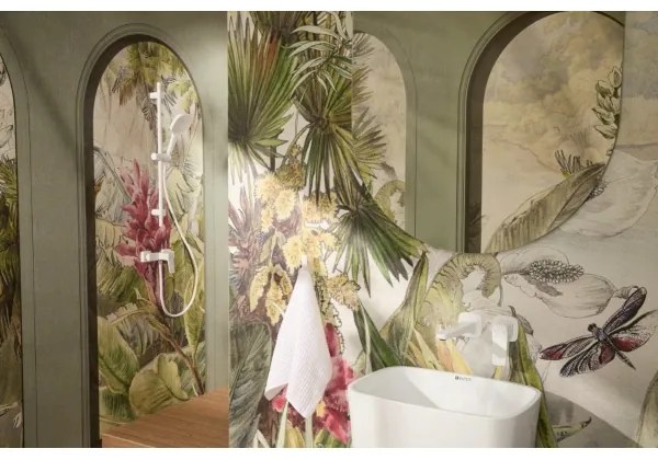 KFA Armatura 4529-810-44 - Miscelatore per lavabo ad incasso MALAGA bianco