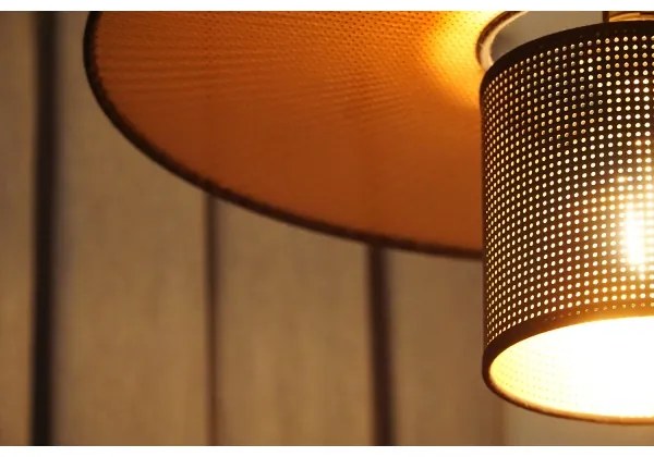 Duolla - Lampadario a plafone TOKYO SHINY 1xE27/15W/230V diametro 50 cm nero/rame