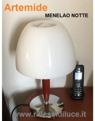 Artemide ricambio menelao lumetto notte diffusore in vetro