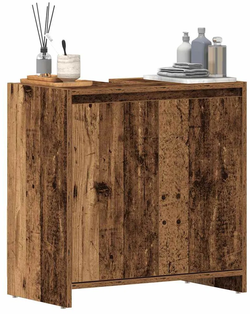 Mobile Lavabo Bagno Legno Antico 60x33x60 Cm Legno Multistrato /