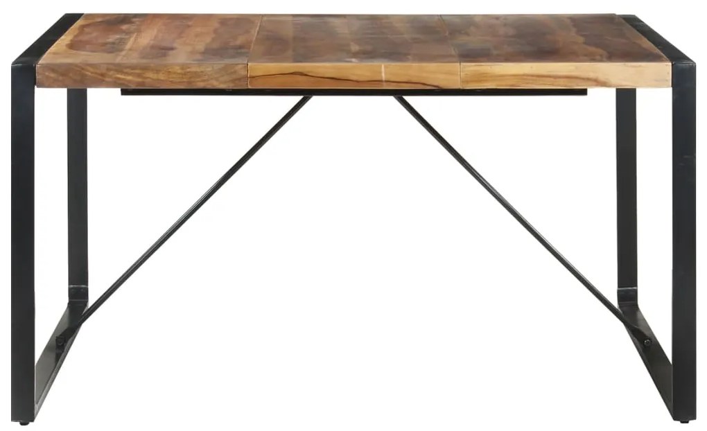Tavolo da Pranzo 140x140x75 cm Legno Massello Finitura Sheesham