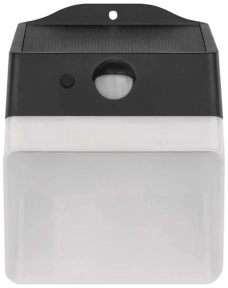 Applique a LED solare con sensore LUMI LED/3,7W IP65 nero