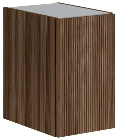 Armadietto bagno a terra Opera 1 anta P 45.5 x L 30 x H 50 cm frassino scuro