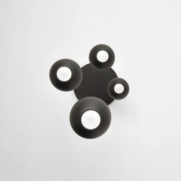 Lampadario LED a sospensione con filo MIDWAY 4xGU10/4,8W/230V nero