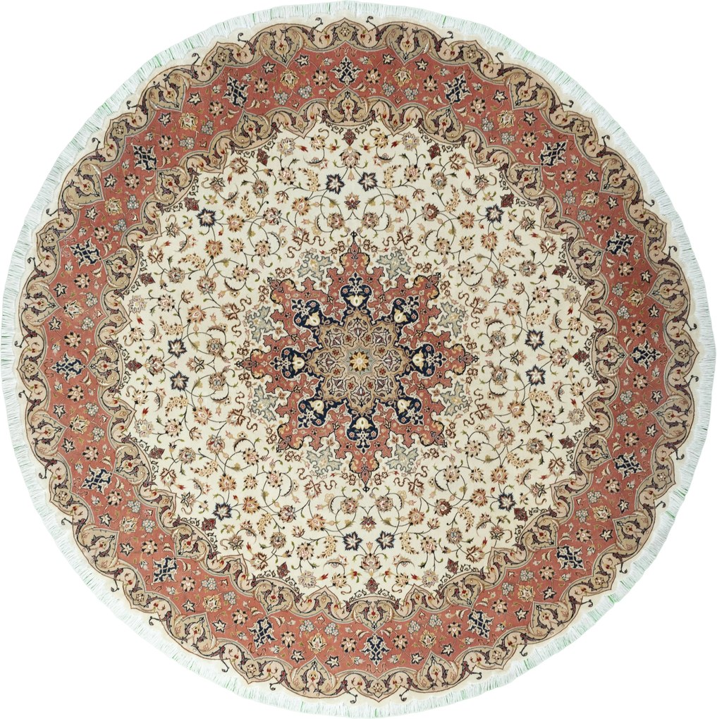 Tabriz Tappeto 290 x 300 Beige (Iran) Annodato A Mano
