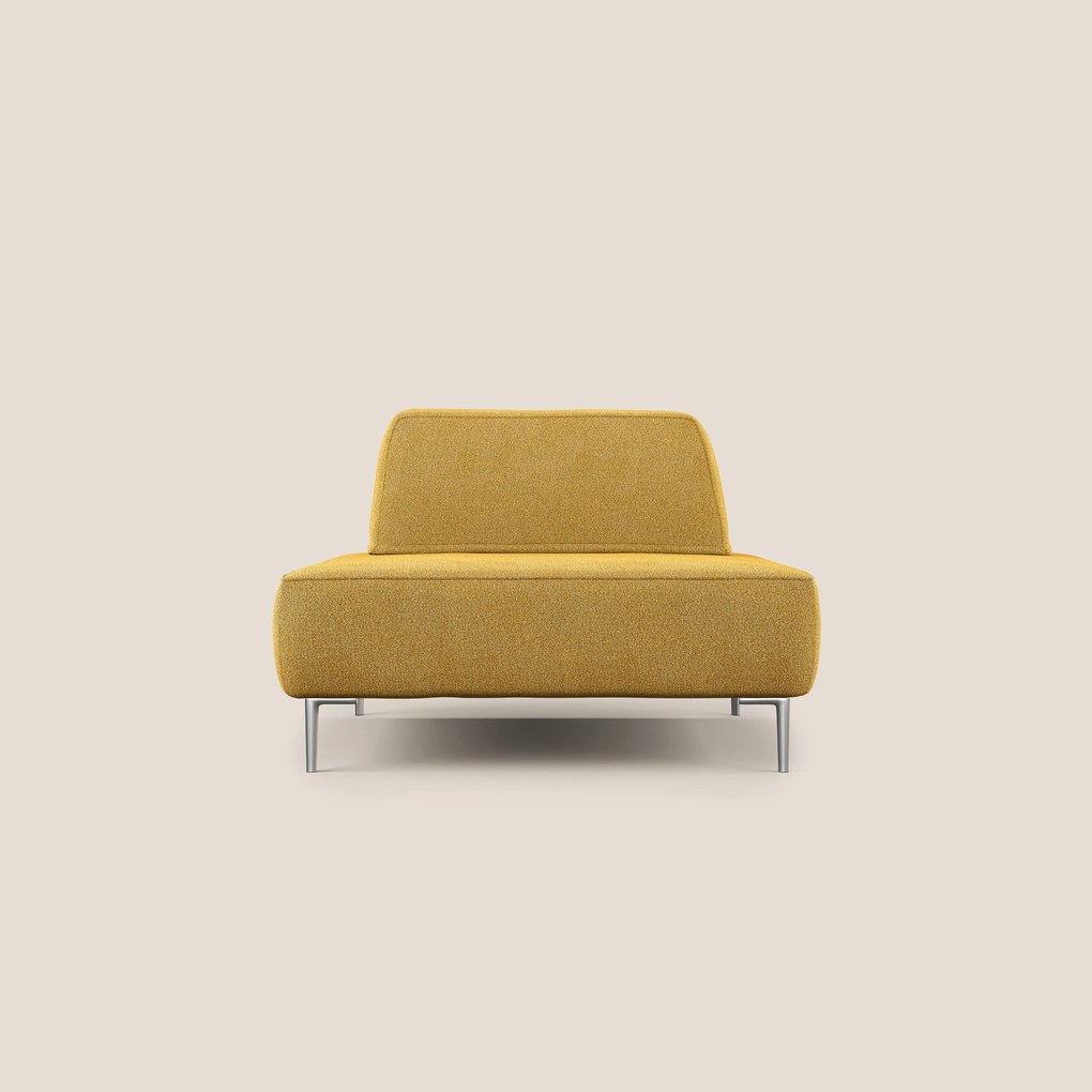 Newton poltrona modulare con schienali movibili T07 giallo