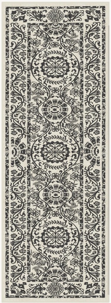 Passatoia lavabile antracite a pelo corto Delphina