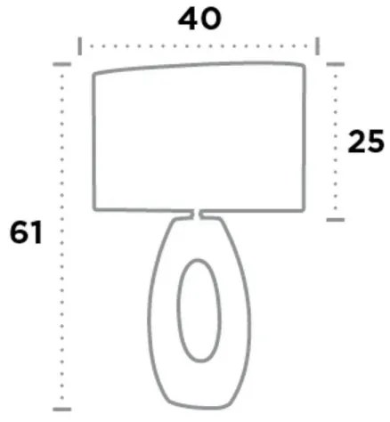 Searchlight EU1213CC - Lampada da tavolo ARTISAN 1xE27/60W/230V