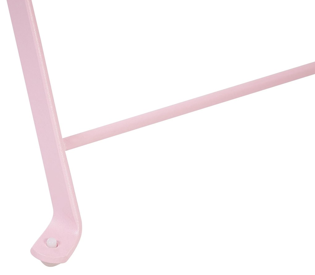 Set da balcone acciaio rosa pastello FIORI Beliani